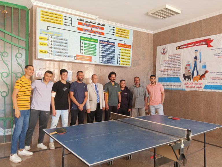 بدء الانشطه الرياضية لتنس الطاولة بحاسبات سوهاج .