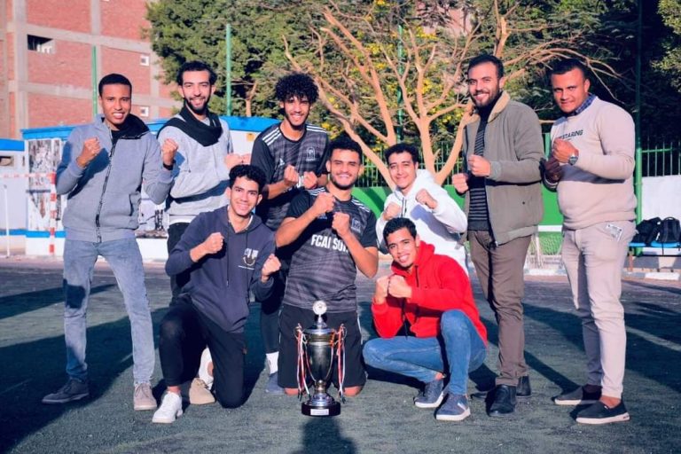 حاسبات سوهاج تحصل على المركز الأول لبطولة الجامعة لكره القدم.